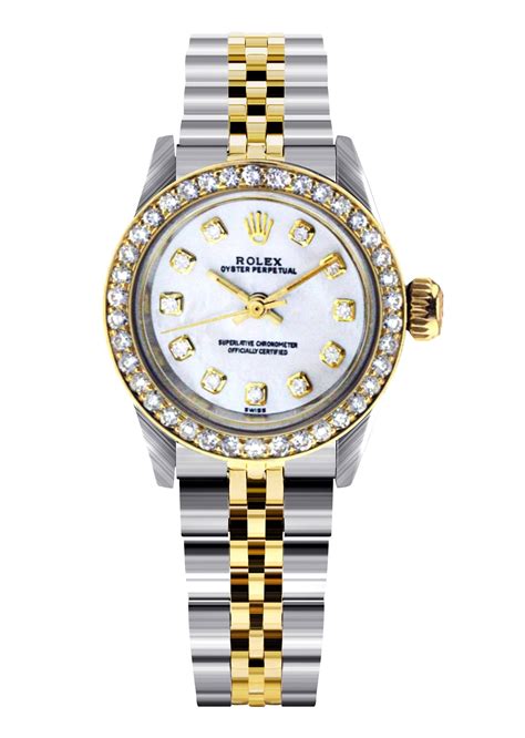 ladies rolex datejust two tone